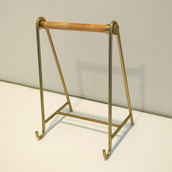 NWOT Modern Glass Brass Two-Piece 6 x 8 Inch Picture Frame with Stand - Picture 3 of 5